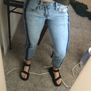 Boyfriend Frayed Crop Jean